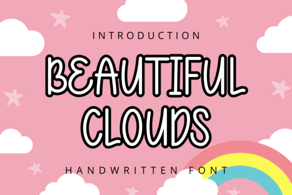 Beautiful Clouds Font: A Handwritten Typeface for Branding