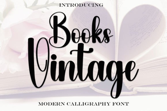 Books Vintage Font: Adding Festive Charm to Editorial Layouts