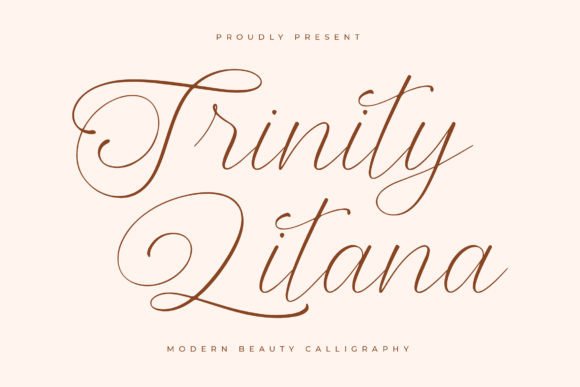 Elevate Your Craft with Trinity Litana: A Luxury Script Font for Makers and Sellers