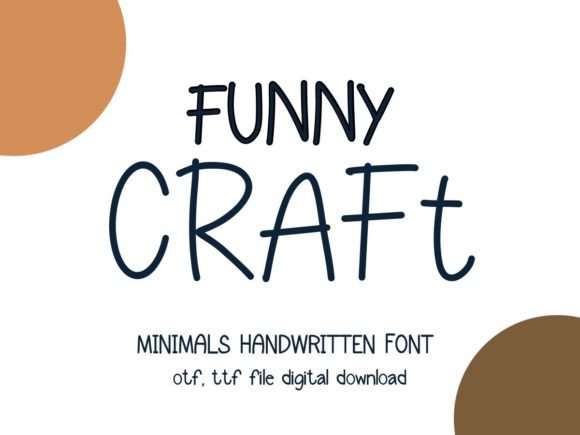 Funny Craft: A Minimalist Handwritten Font for Polished Branding