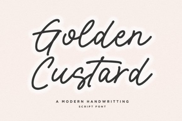 Golden Custard Font Review: Elegant Script for Branding