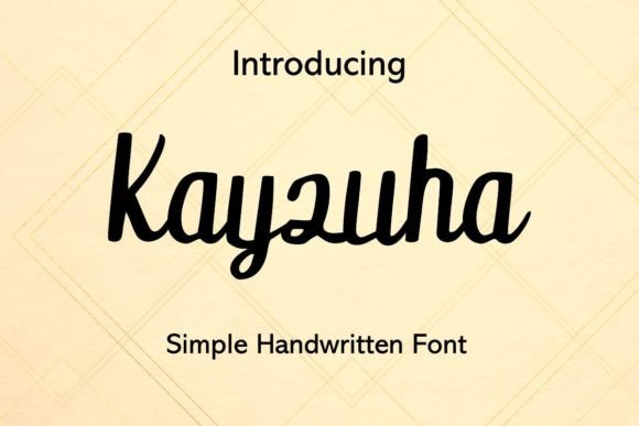 Kayzuha Font: Elegant Handwritten Type for Business Branding