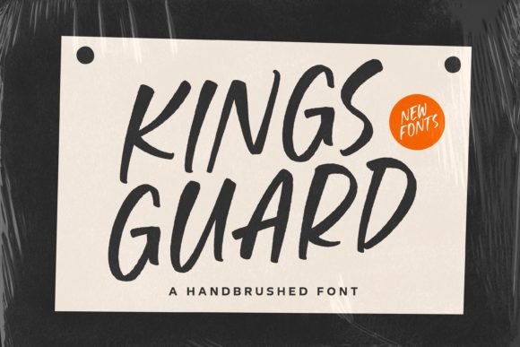 Kings Guard: A Handbrushed Font for Elegant Editorial Design