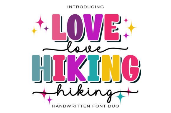 Love Hiking Duo Font for Handmade Labels and Cards