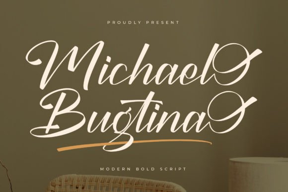 Michael Bugtina: A Bold Script Font for Modern Editorial Design