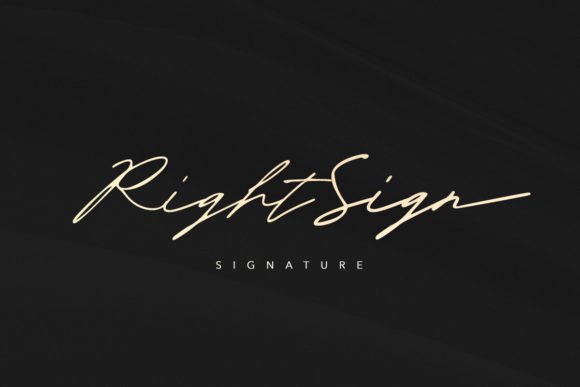 Right Sign Font: Authentic Handwritten Typography for Web Design