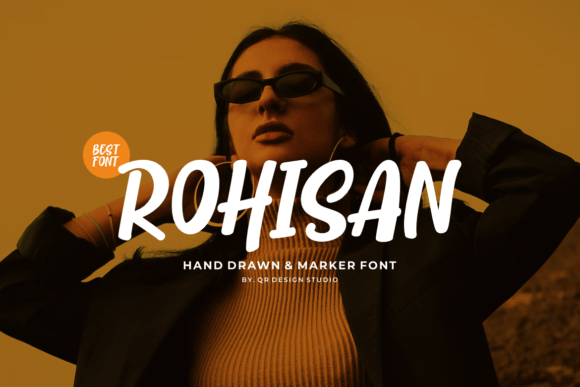 Rohisan Font: Assertive Handwritten Type for Editorial Design