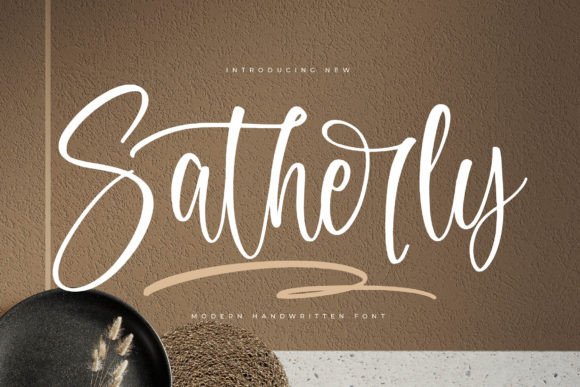 Satherly: A Designer’s Journey with a Luxury Script Font in Real Branding Projects