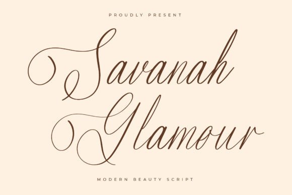 Savanah Glamour: A Luxury Script Font for Crafters and Product Designers