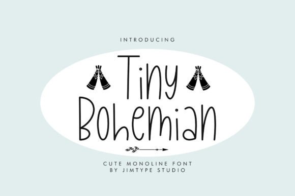 Tiny Bohemian Font: Whimsical Typography for Web Design